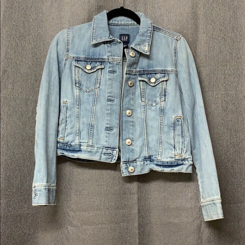 Distressed Jean Jacket